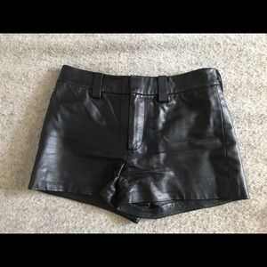 Marc by Marc Jacobs lamb leather shorts.